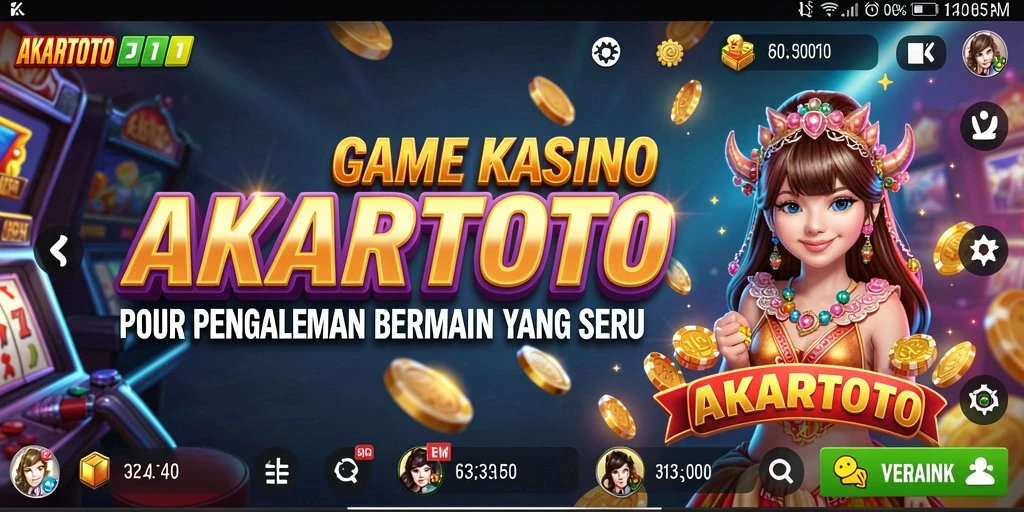 Tampilan gameplay menegangkan dari AKARTOTO yang seru dan menarik.