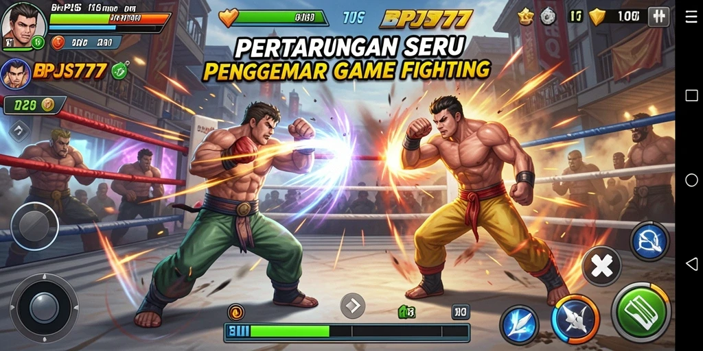 Tampilan gameplay BPJS777 dengan pertarungan yang menegangkan.