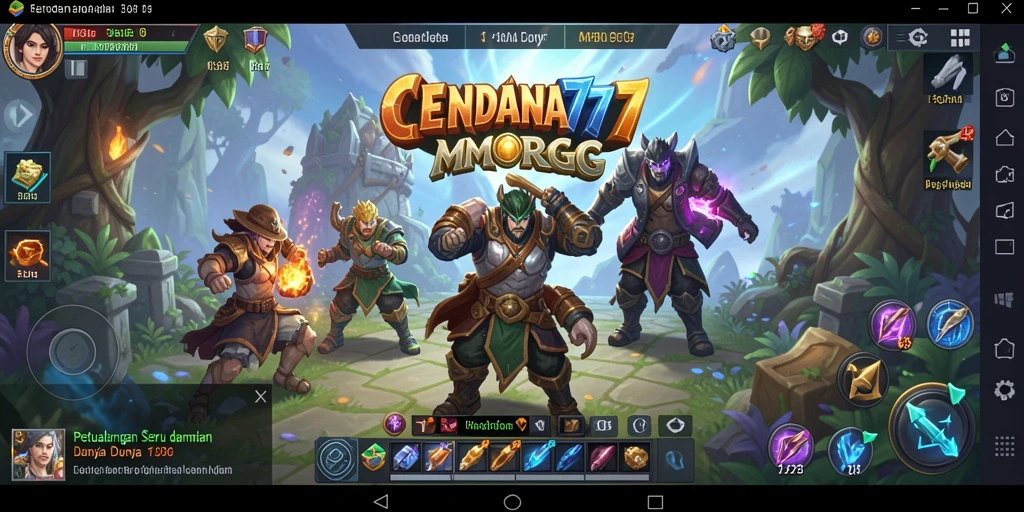 Screenshot CENDANA777 menampilkan aksi seru dalam petualangan MMORPG.