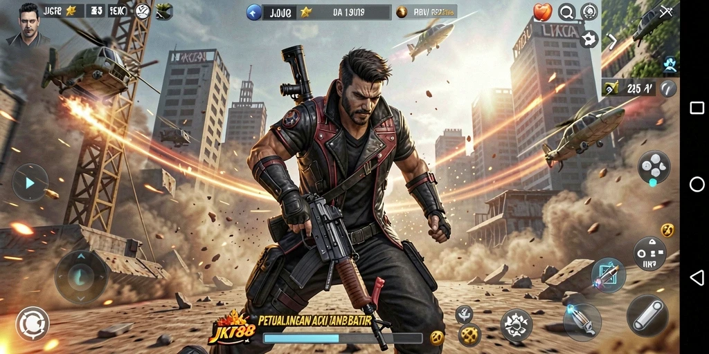 Tampilan gameplay seru JKT88 dengan aksi mendebarkan.