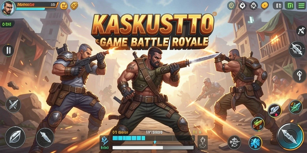 Tangkapan layar utama KASKUSTOTO menunjukkan aksi seru di medan Battle Royale.