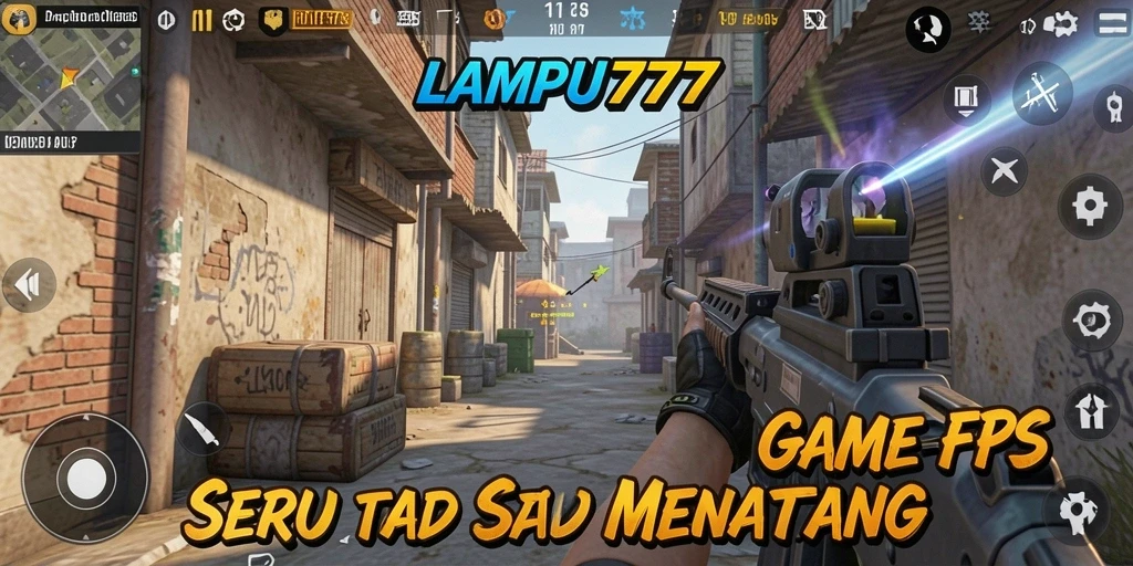 Tampilan gameplay LAMPU777 dengan aksi tembak-menembak yang seru.