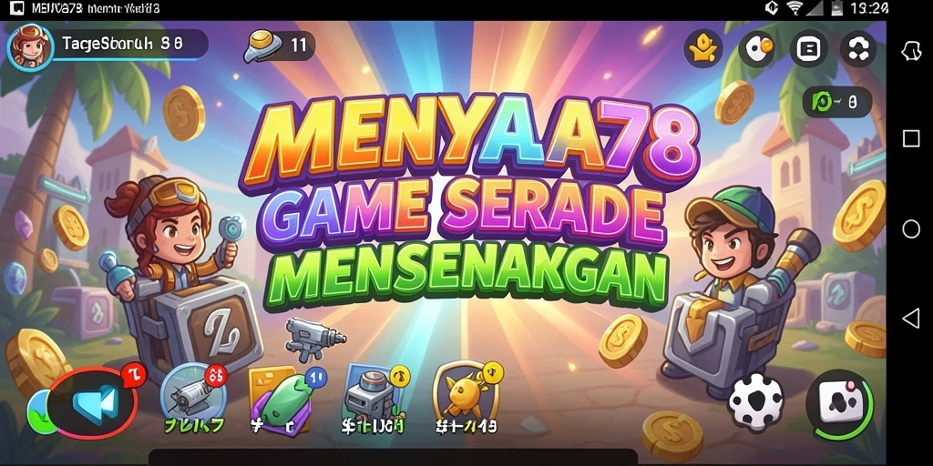 Tampilan gameplay seru di MENYALA78 dengan banyak level menarik.