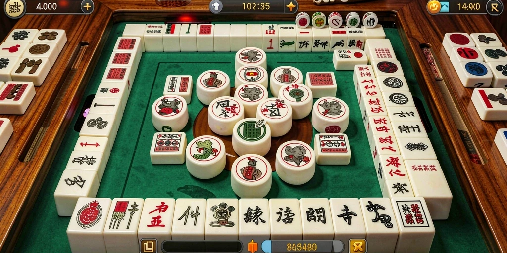Screenshot gameplay PANDORA88 menampilkan aksi seru permainan Mahjong.
