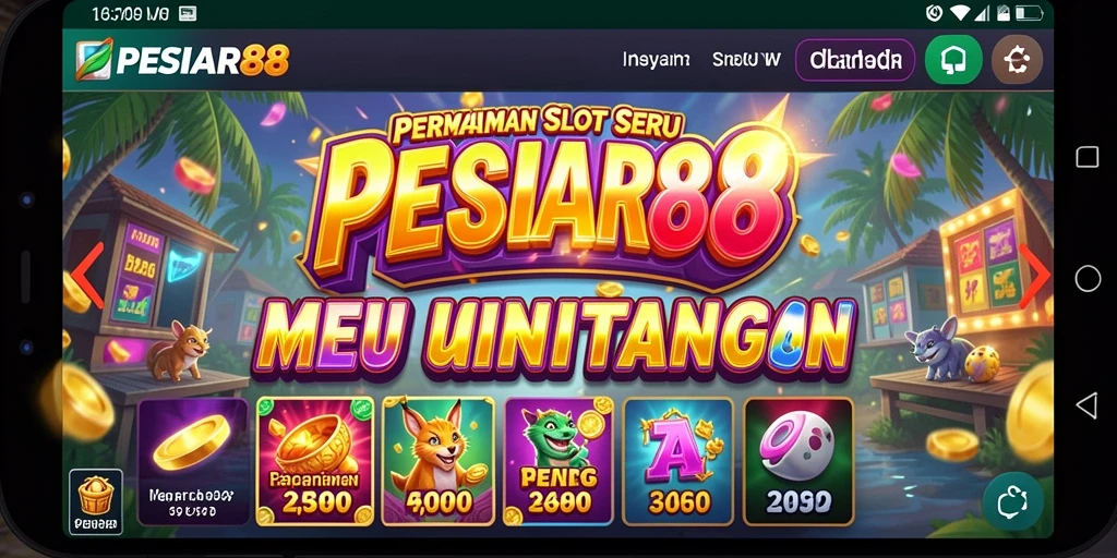 Tampilan menakjubkan gameplay Slot di PESIAR88.