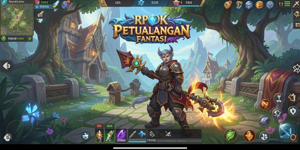 Screenshot menunjukkan tampilan menakjubkan dari gameplay RPOK MMORPG.