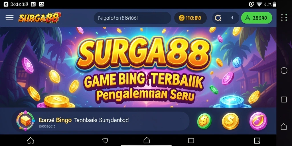 Tampilan gameplay SURGA88 dengan suasana Bingo yang menggembirakan.