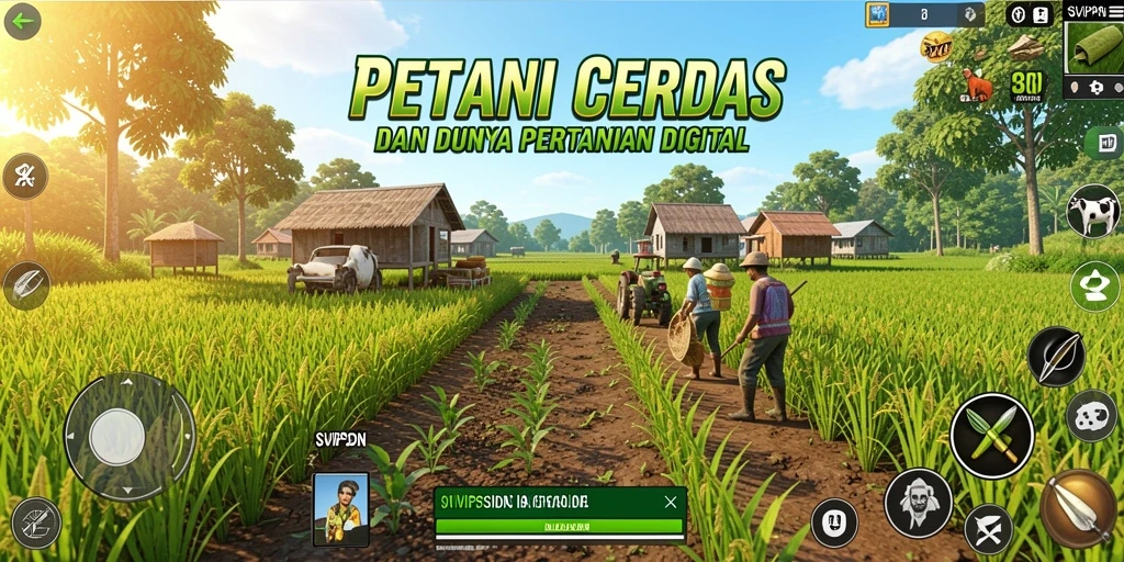 Screenshot SVIPSIDN menampilkan petani yang memanen hasil pertanian.